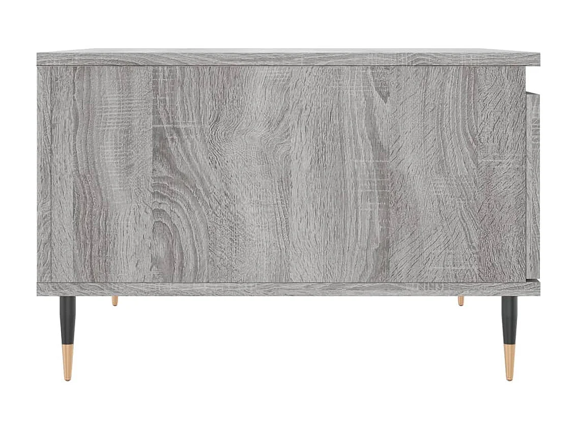 Table basse sonoma gris 55x55x36,5 bois d'ingénierie