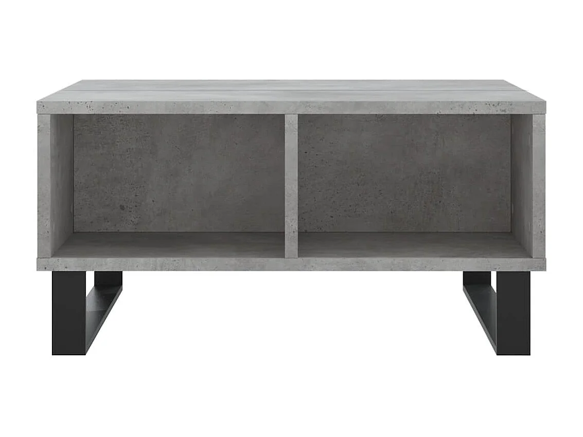 Salontafel 60x60x30 cm bewerkt hout betongrijs