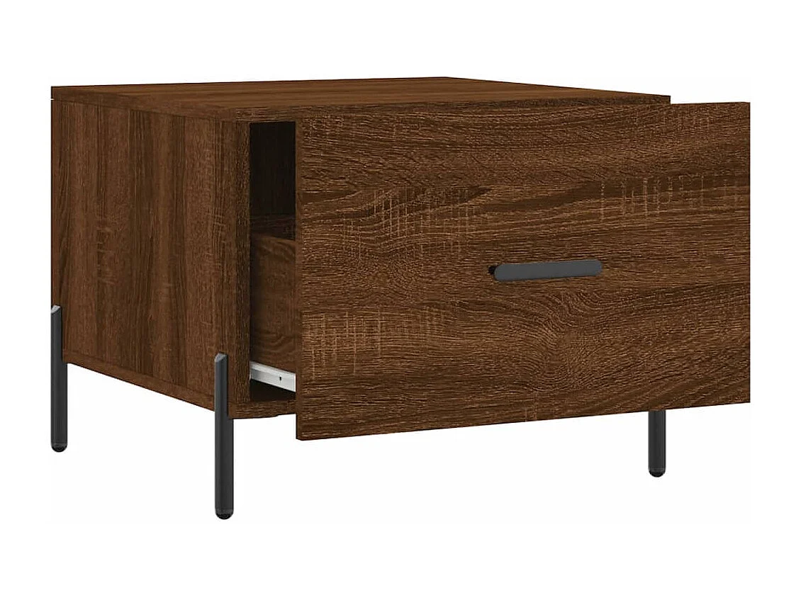 Tables basses 2 pcs chêne marron 50x50x40 bois d'ingénierie