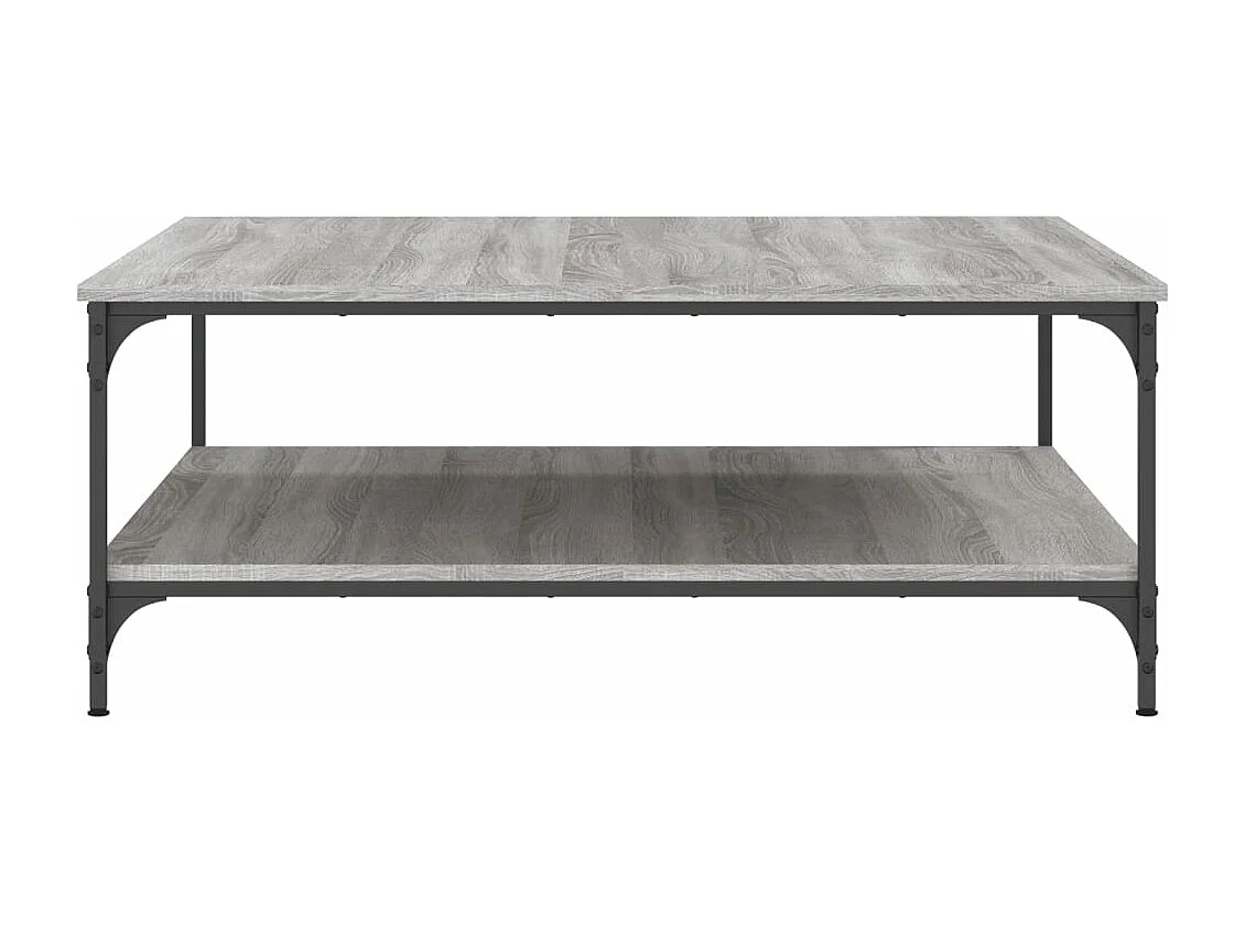 Table basse sonoma gris 100x100x40 bois d'ingénierie