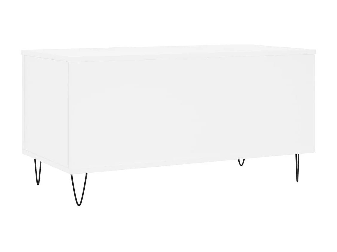 Table basse Blanc 90x44,5x45 Bois d'ingénierie