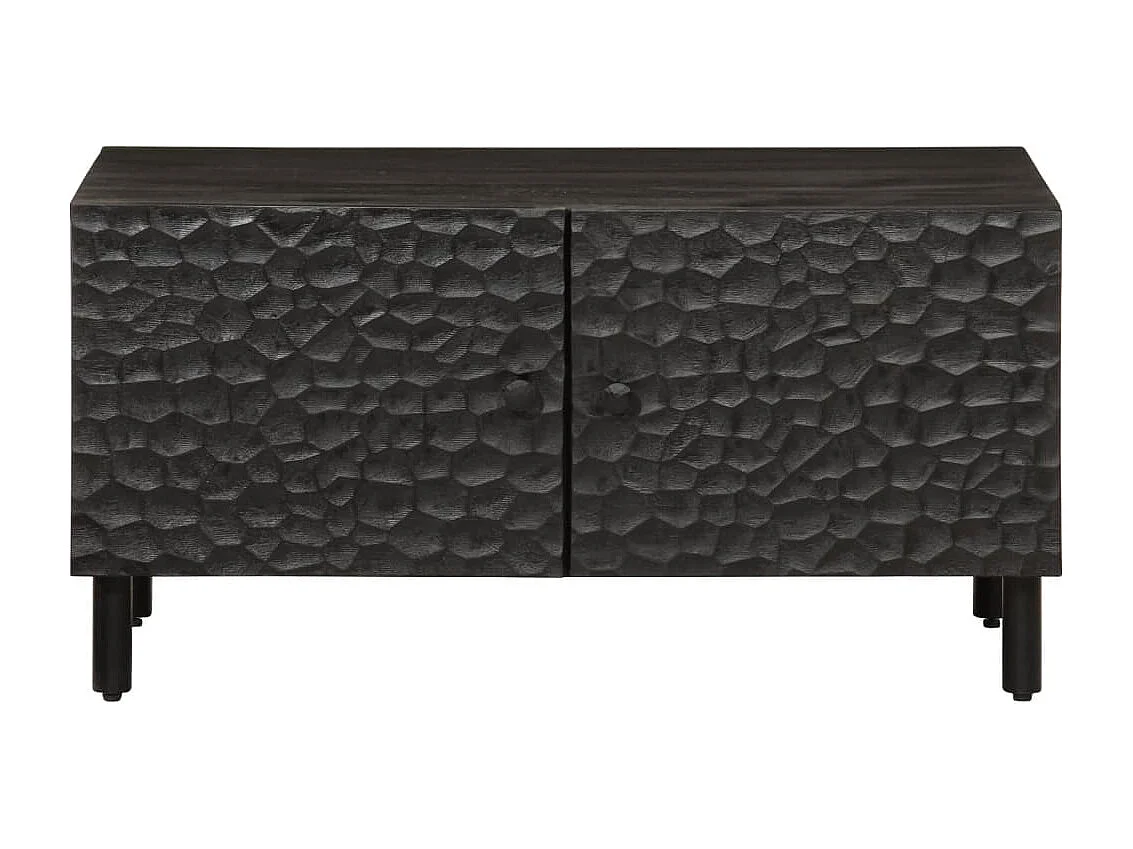 Table basse noir 80x50x40 bois massif de manguier