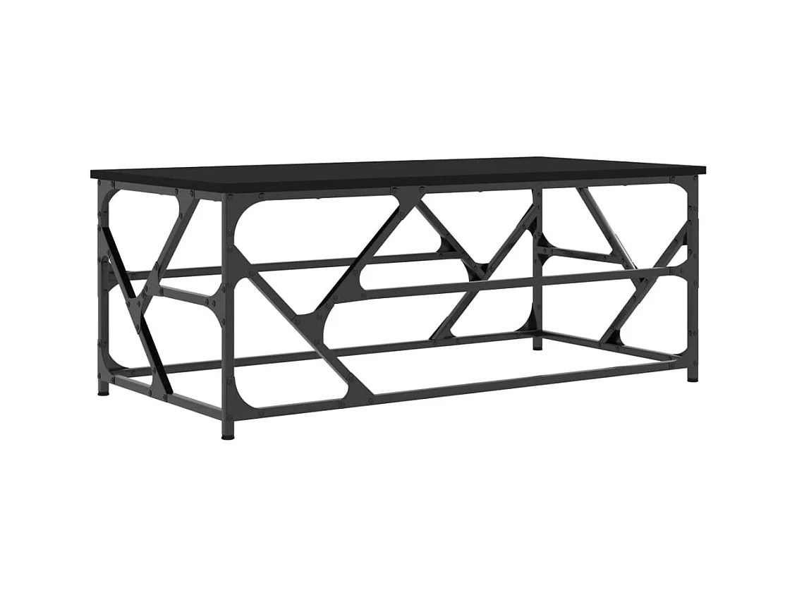 Table basse Noir 100x50x40 Bois d'ingénierie