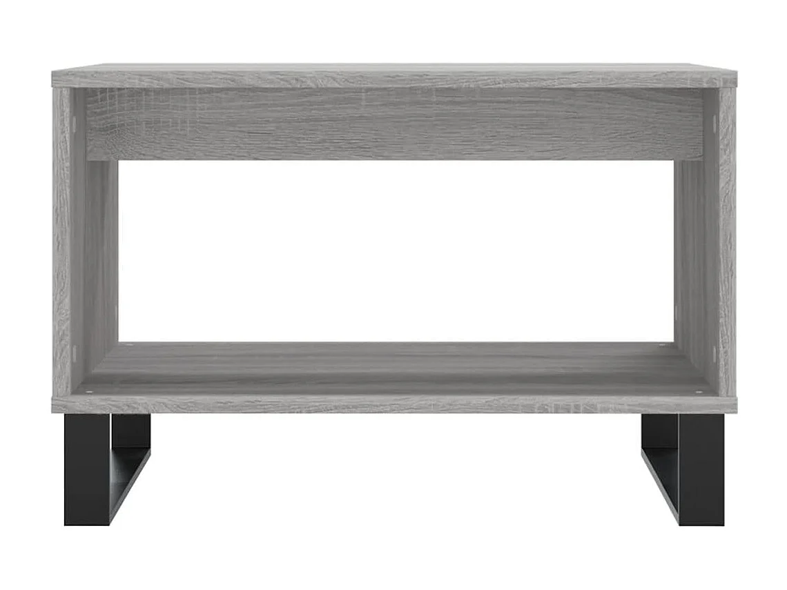 Salontafel 60x50x40 cm bewerkt hout grijs sonoma eikenkleurig