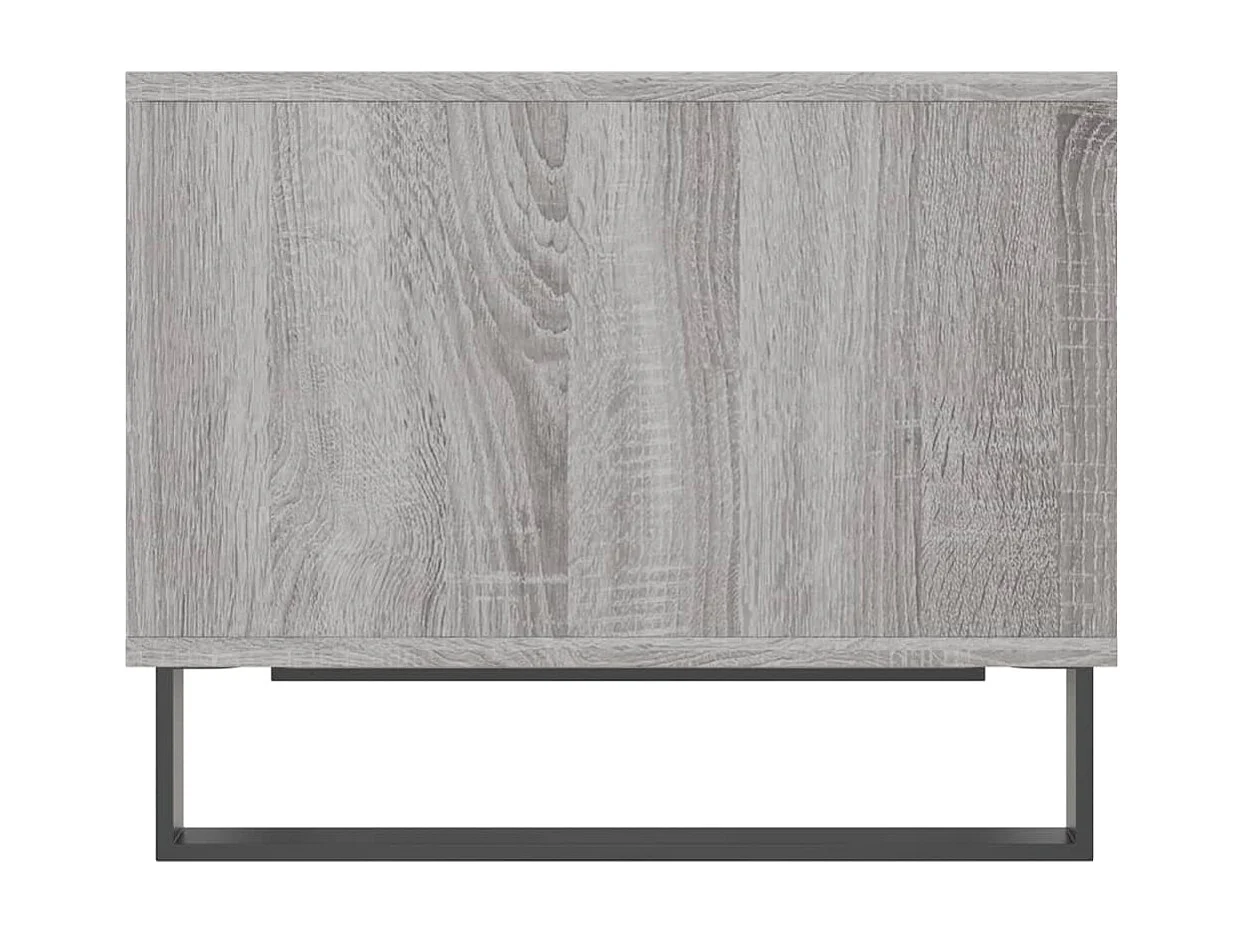 Salontafel 60x50x40 cm bewerkt hout grijs sonoma eikenkleurig