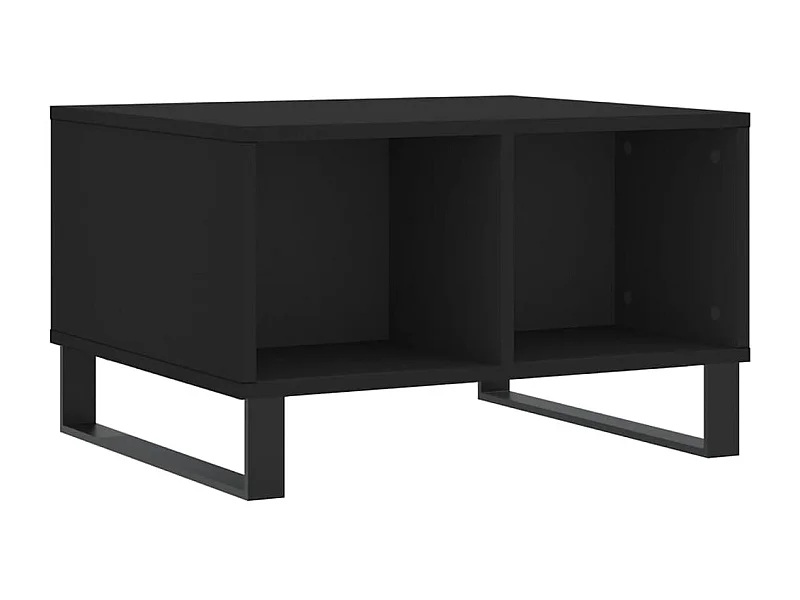 Table basse Noir 60x50x36,5 Bois d'ingénierie