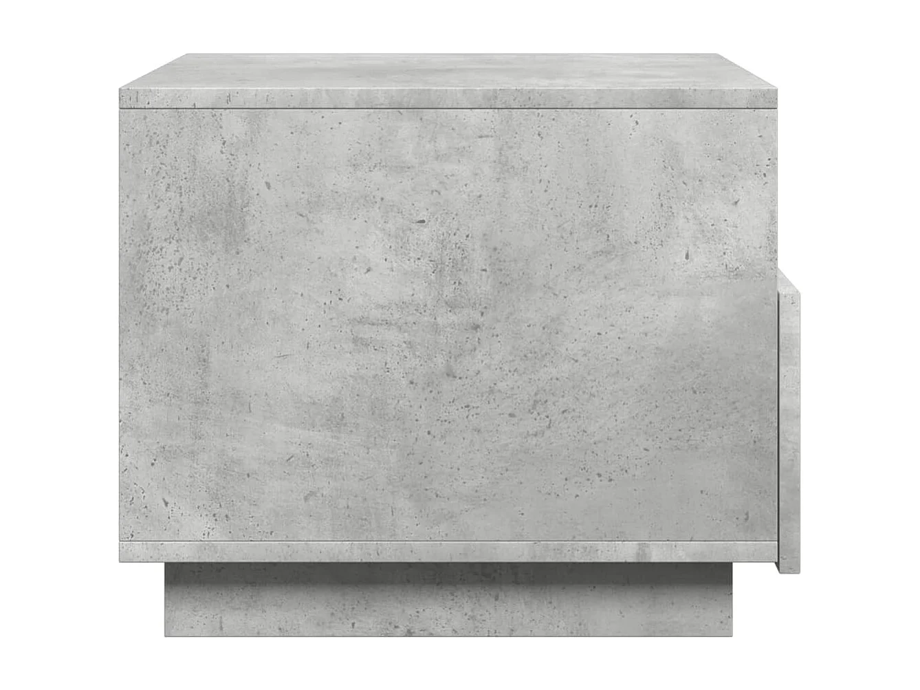 Table basse avec lumières LED gris béton 50x49x40