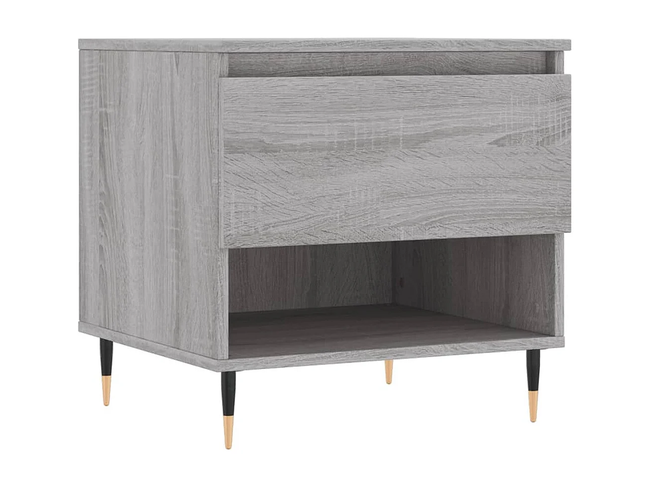 Table basse sonoma gris 50x46x50 bois d'ingénierie