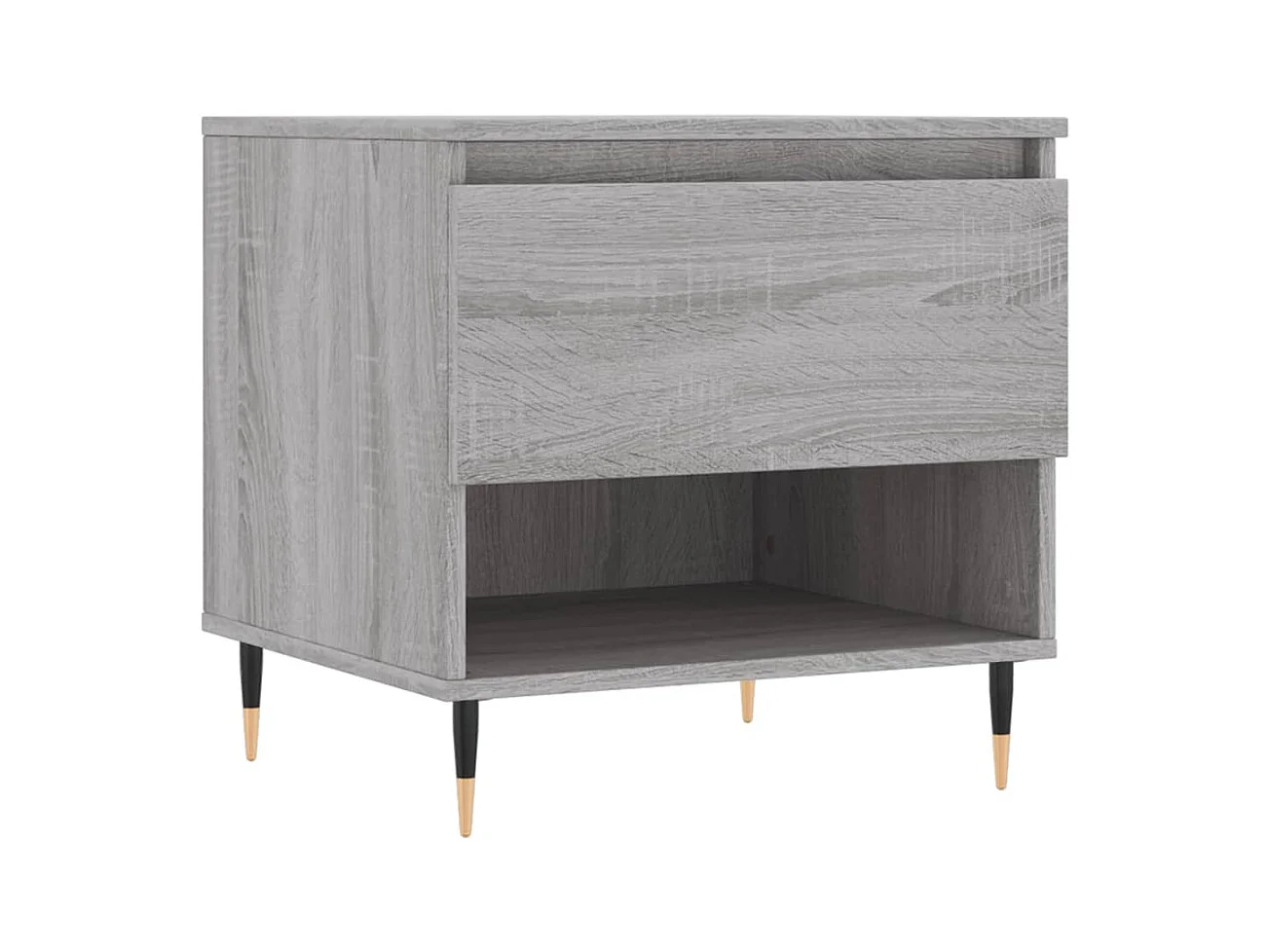Table basse sonoma gris 50x46x50 bois d'ingénierie