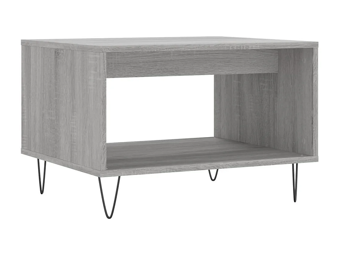 Table basse sonoma gris 60x50x40 bois d'ingénierie