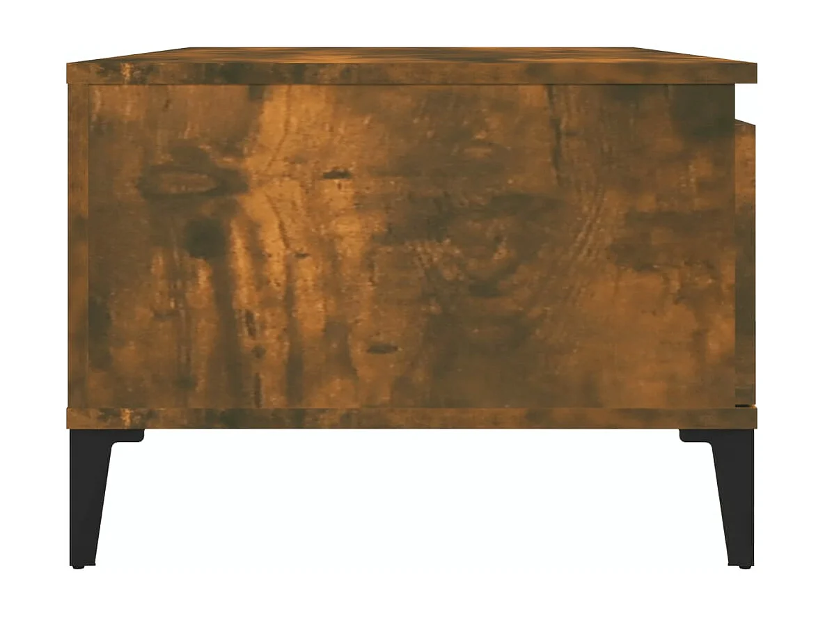 Table basse Chêne fumé 90x50x36,5 Bois d'ingénierie
