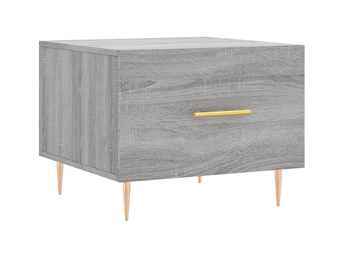Table basse Sonoma gris 50x50x40 Bois d'ingénierie