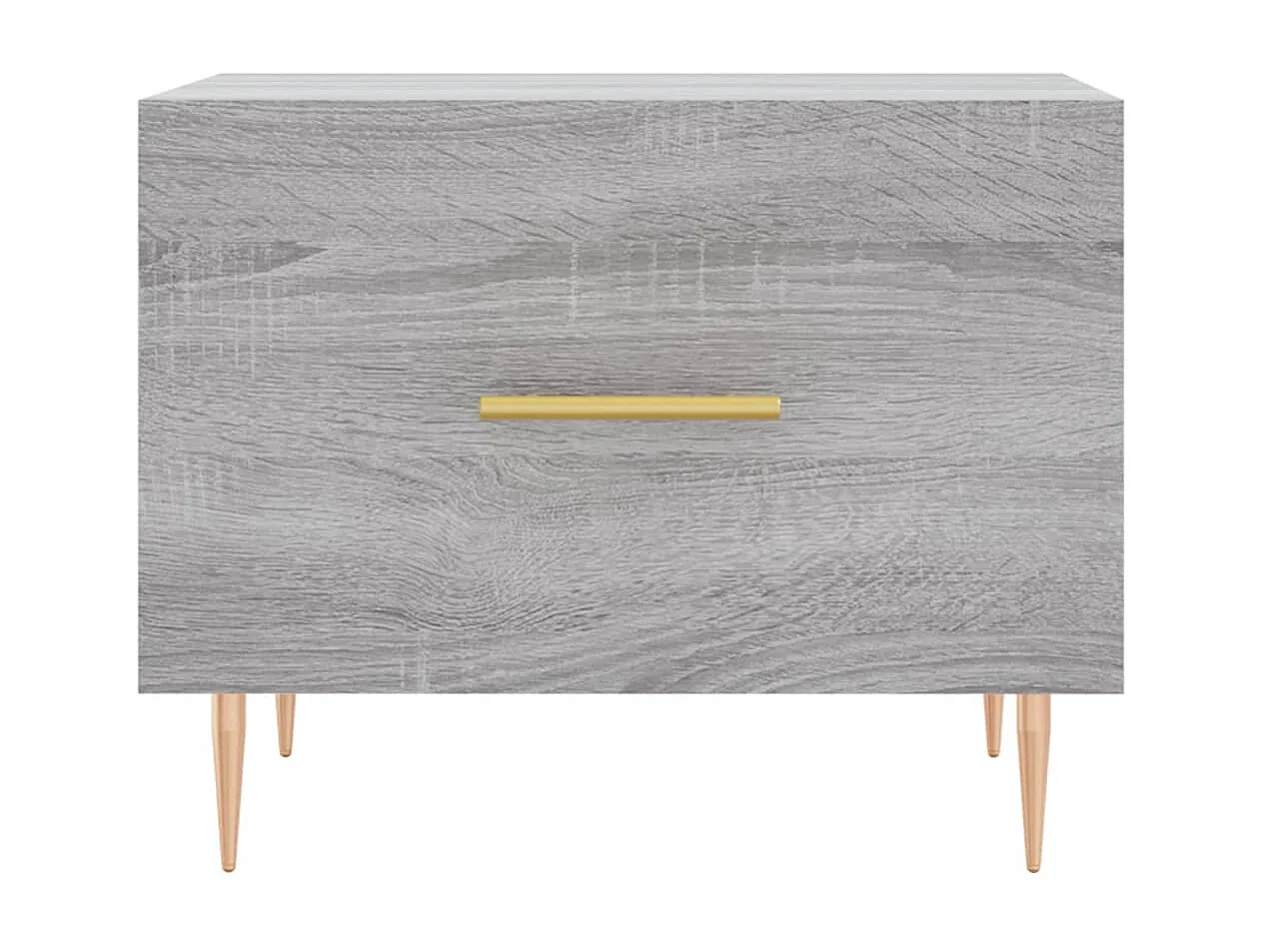 Table basse Sonoma gris 50x50x40 Bois d'ingénierie