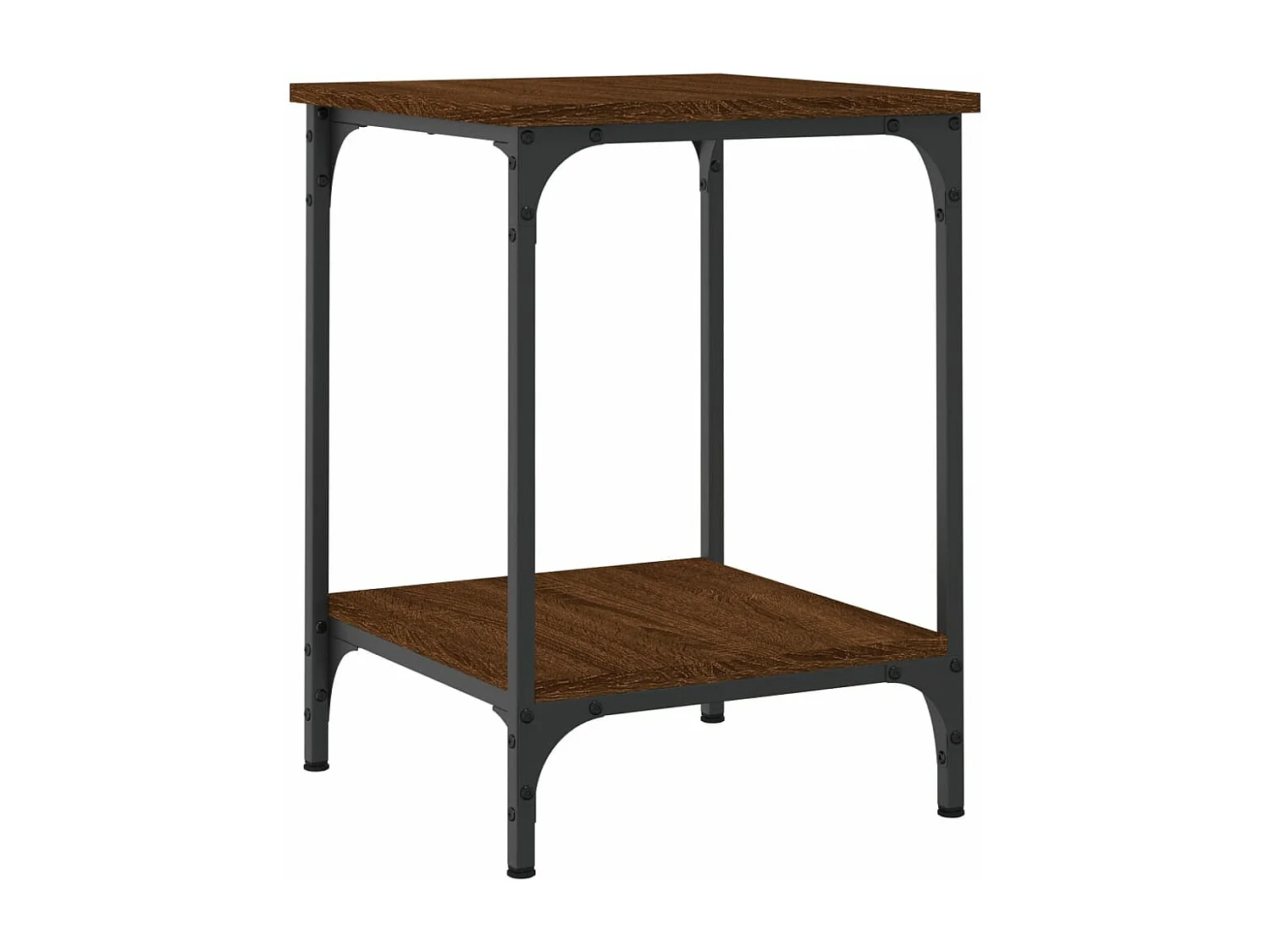 Table basse chêne marron 40x40x55 bois d'ingénierie