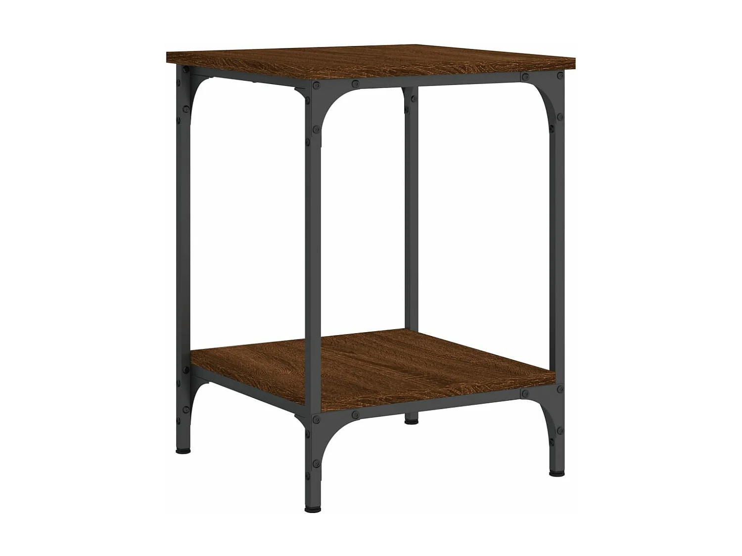 Table basse chêne marron 40x40x55 bois d'ingénierie