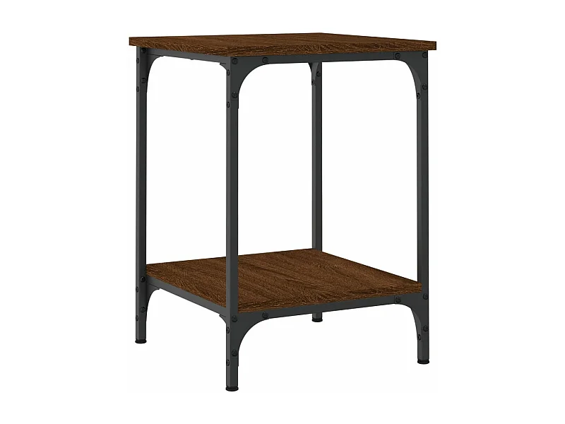 Table basse chêne marron 40x40x55 bois d'ingénierie