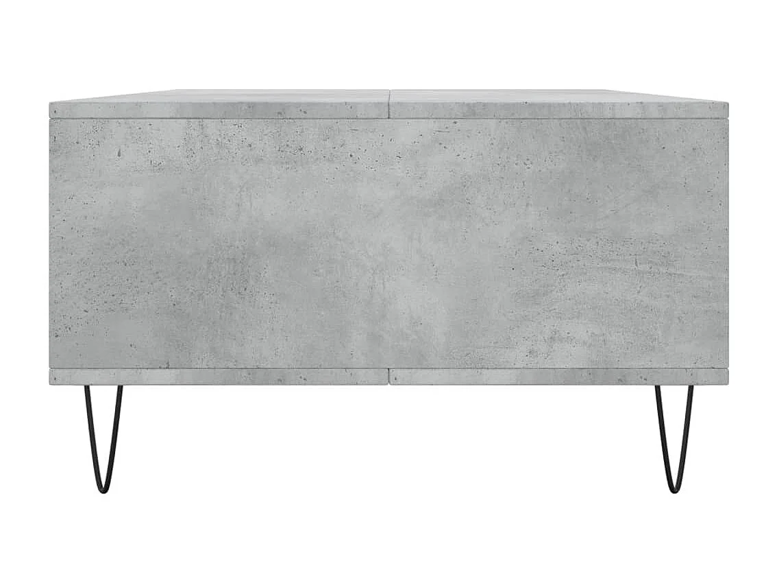 Table basse gris béton 104x60x35 bois d'ingénierie