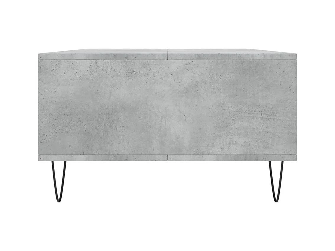 Table basse gris béton 104x60x35 bois d'ingénierie