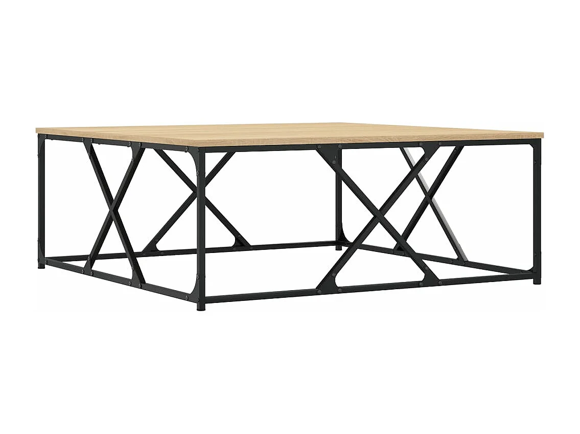 Table basse chêne sonoma 100x100x40 bois d'ingénierie