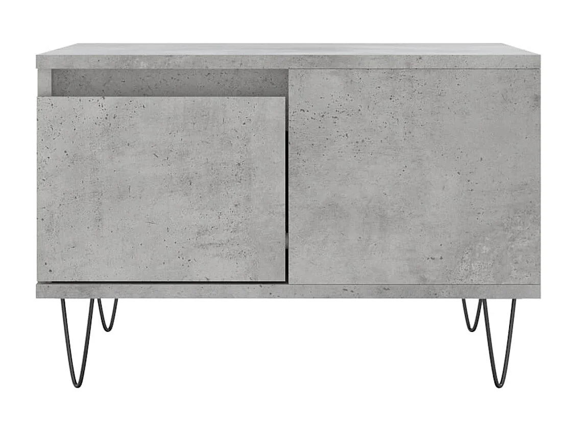 Table basse gris béton 55x55x36,5 bois d'ingénierie