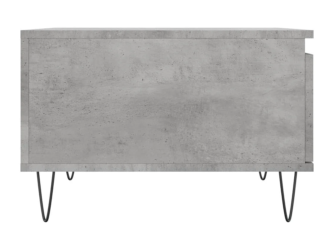 Table basse gris béton 55x55x36,5 bois d'ingénierie