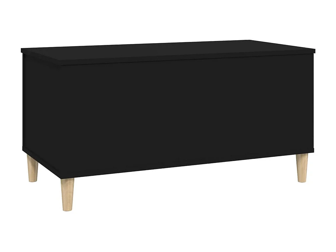 Table basse Noir 90x44,5x45 Bois d'ingénierie