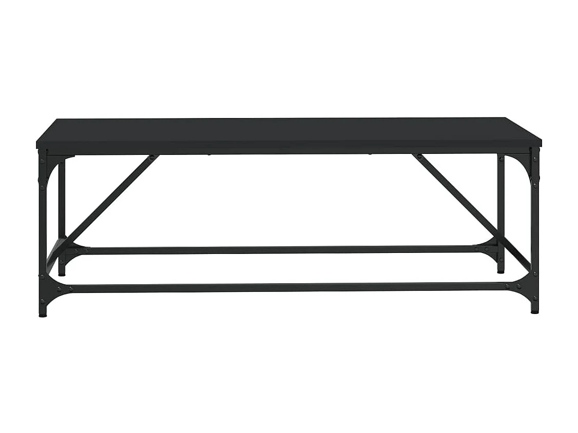 Table basse Noir 100x50x35 Bois d'ingénierie