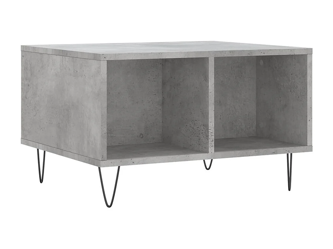 Table basse Gris béton 60x50x36,5 Bois d'ingénierie