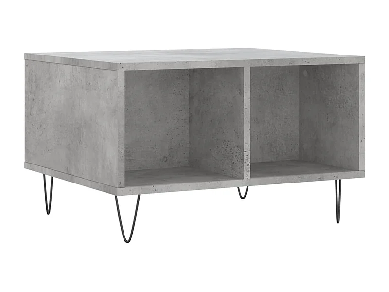 Table basse Gris béton 60x50x36,5 Bois d'ingénierie