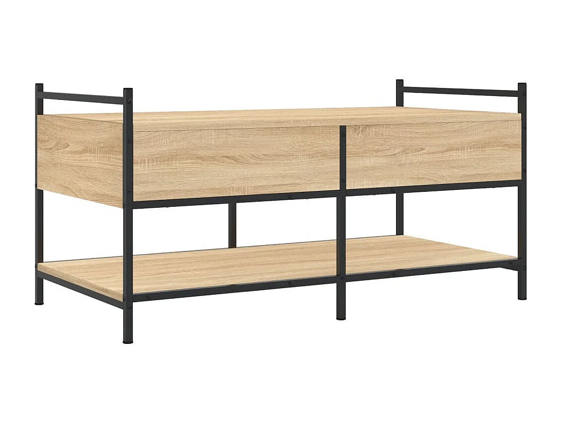 Table basse chêne sonoma 99x50x50 bois d'ingénierie