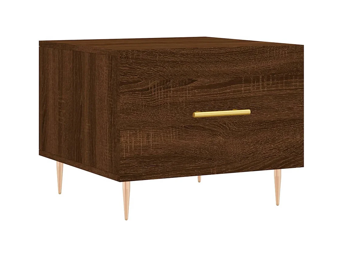 Table basse Chêne marron 50x50x40 Bois d'ingénierie