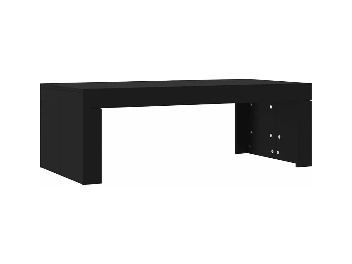 Table basse noir 102x50x36 bois d'ingénierie