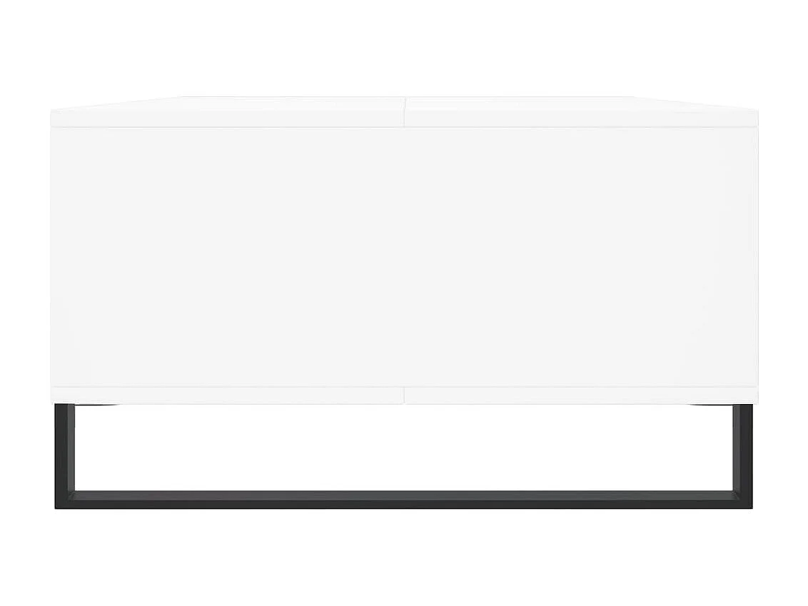 Table basse blanc 104x60x35 bois d'ingénierie