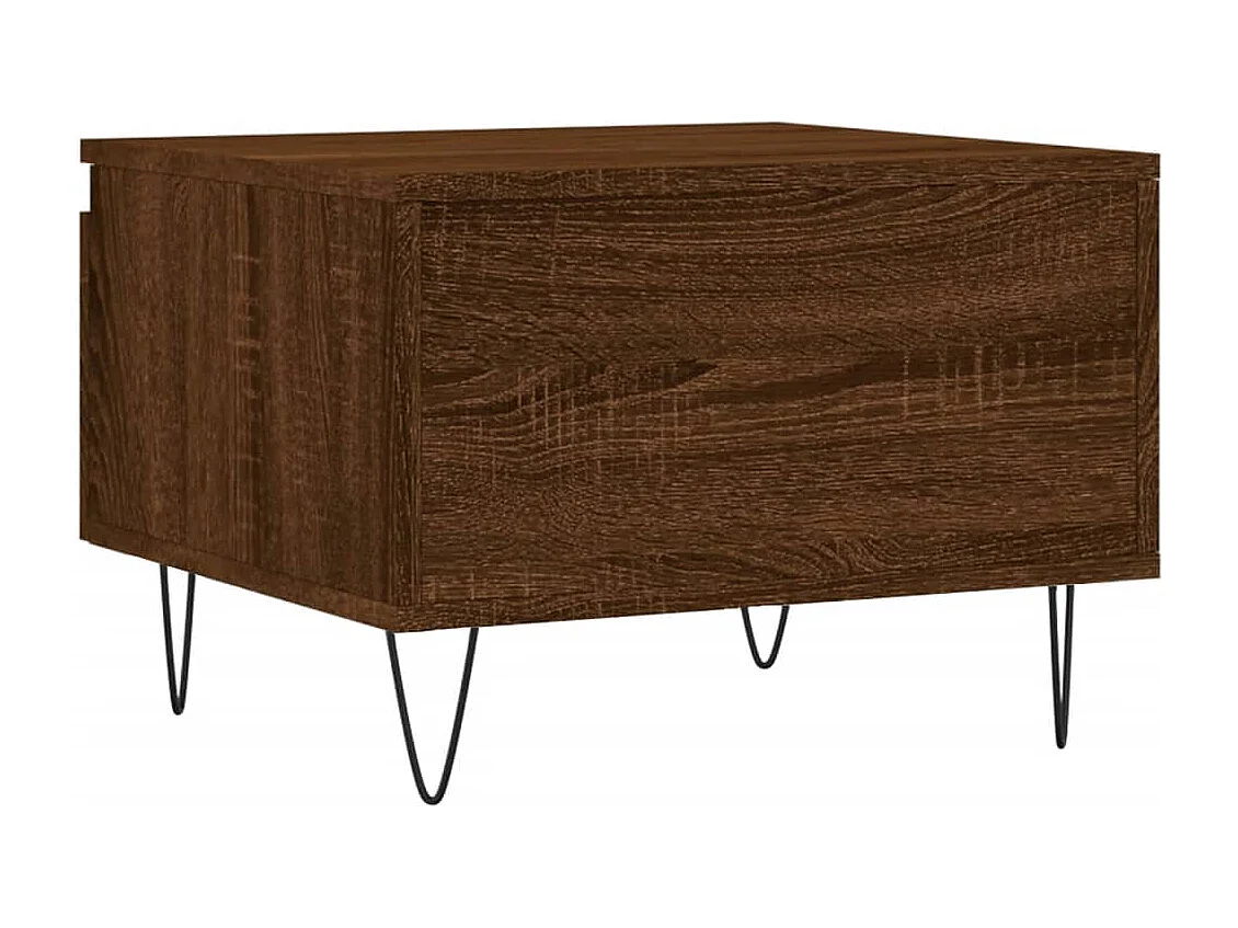 Tables basses 2 pcs chêne marron 50x46x35 bois d'ingénierie