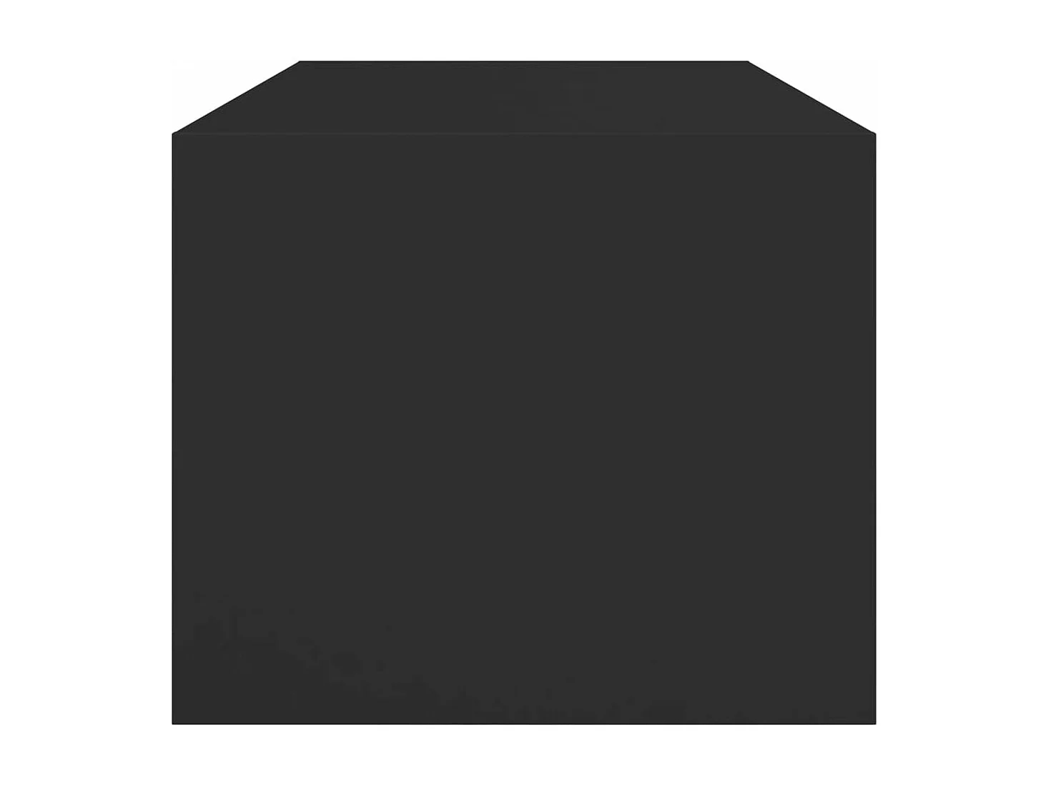 Table basse avec portes en verre noir 102x50x42