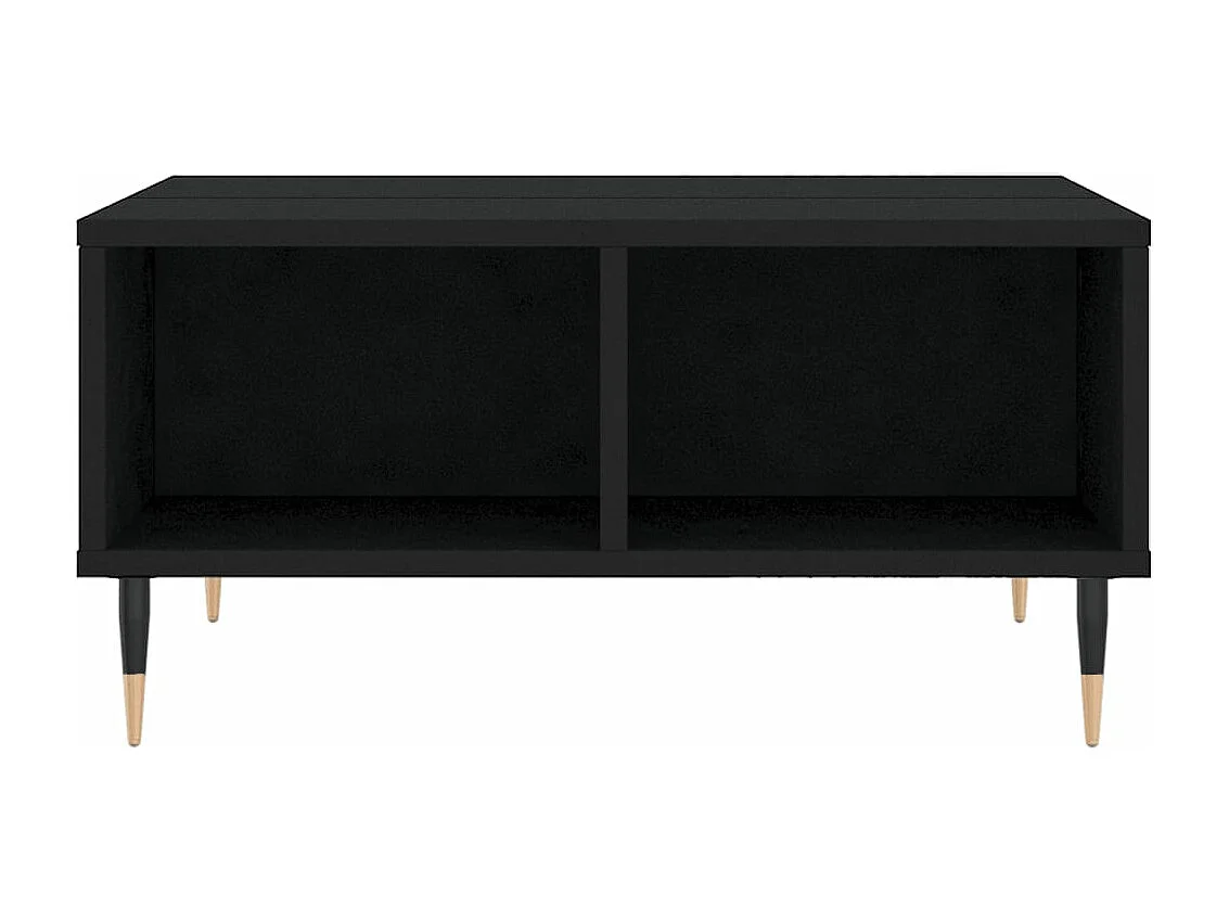 Table basse noir 60x60x30 bois d'ingénierie