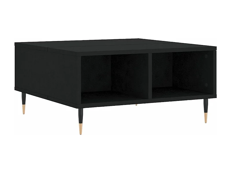 Table basse noir 60x60x30 bois d'ingénierie