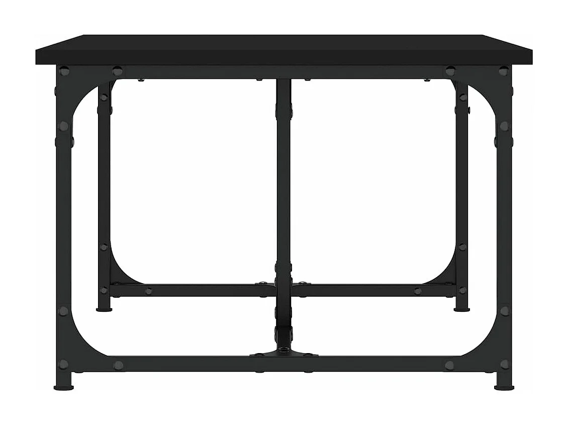 Table basse Noir 90x50x35 Bois d'ingénierie