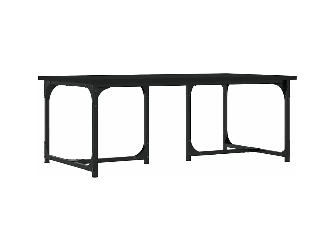 Table basse Noir 90x50x35 Bois d'ingénierie