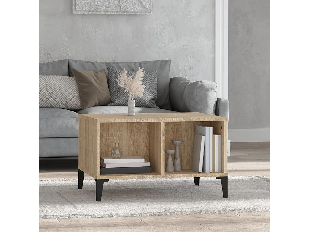 Table basse Chêne sonoma 60x50x36,5 Bois d'ingénierie