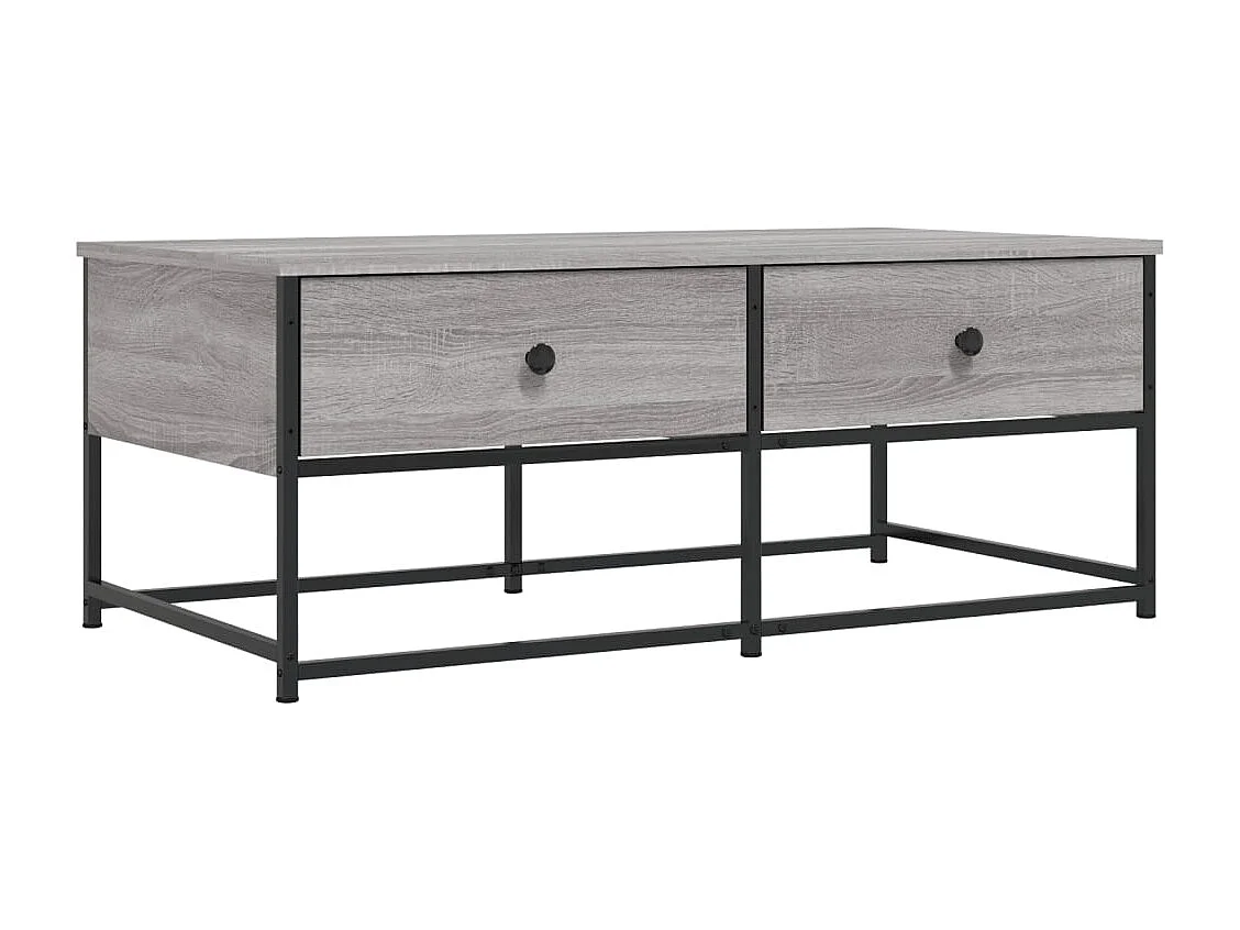 Table basse sonoma gris 100x51x40 bois d'ingénierie