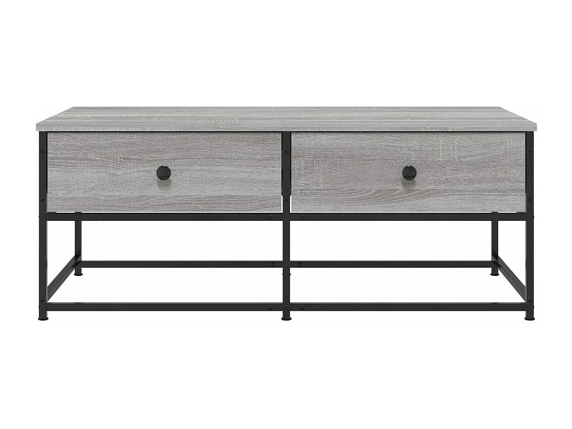 Table basse sonoma gris 100x51x40 bois d'ingénierie