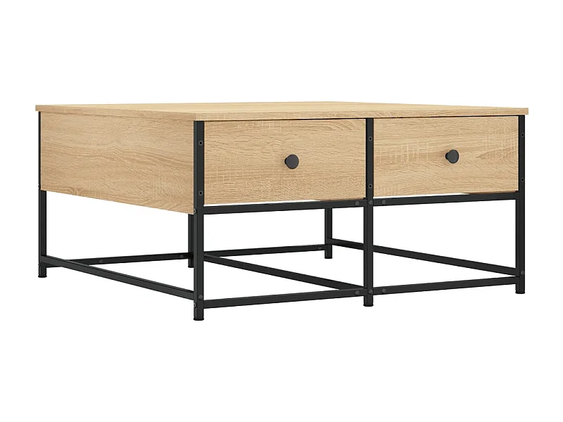 Table basse chêne sonoma 80x80x40 bois d'ingénierie