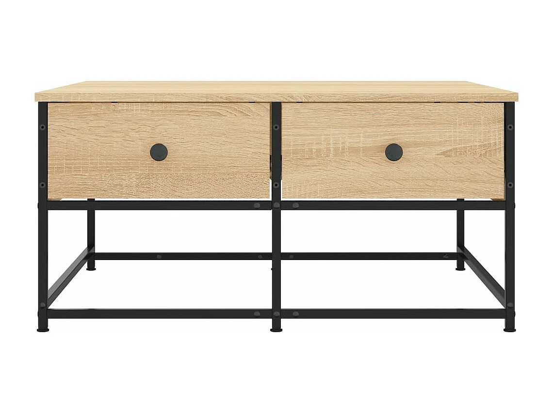 Table basse chêne sonoma 80x80x40 bois d'ingénierie