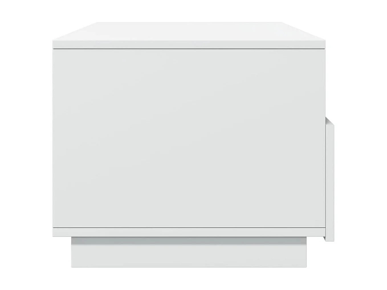 Table basse avec lumières LED blanc 90x49x40