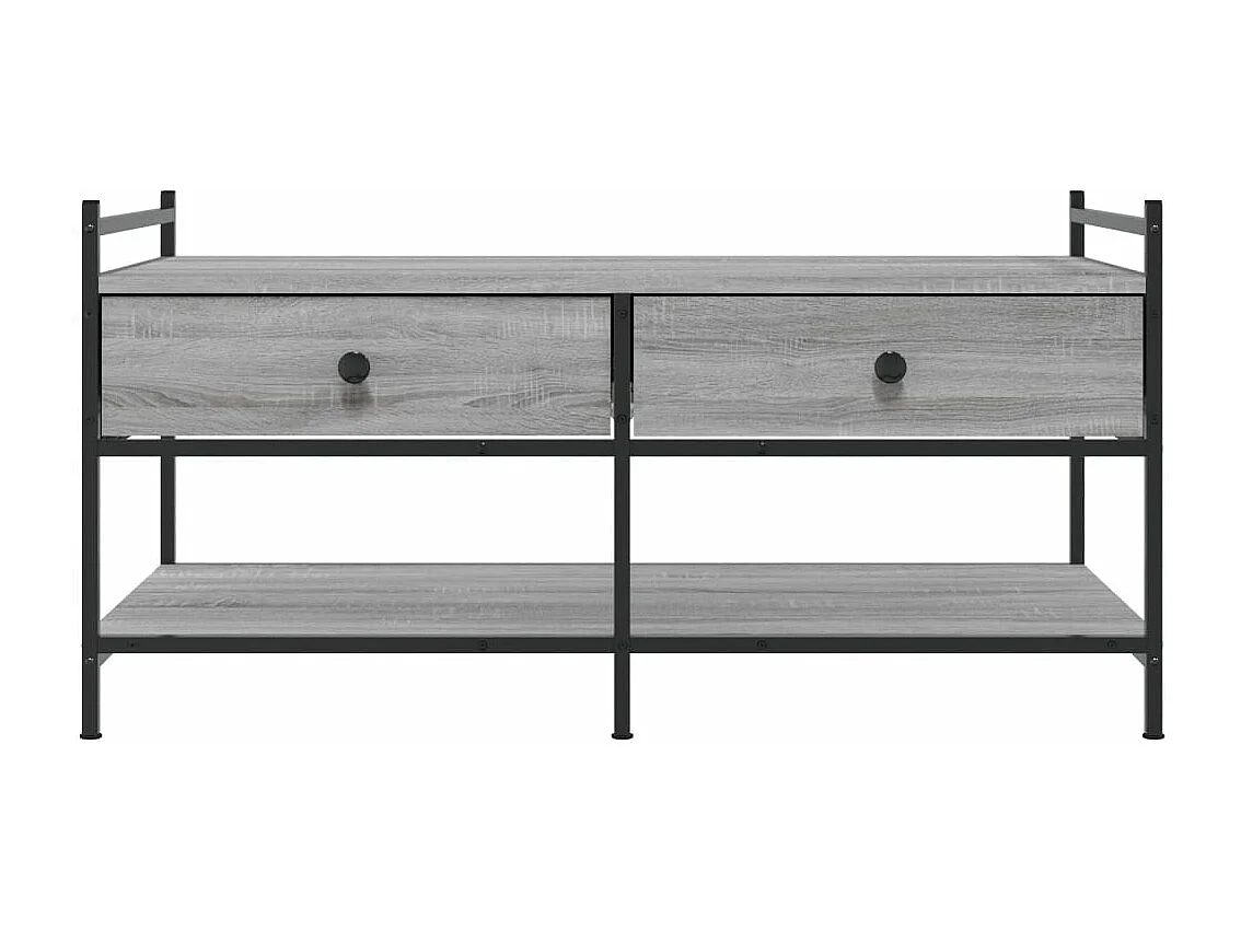 Table basse sonoma gris 99x50x50 bois d'ingénierie