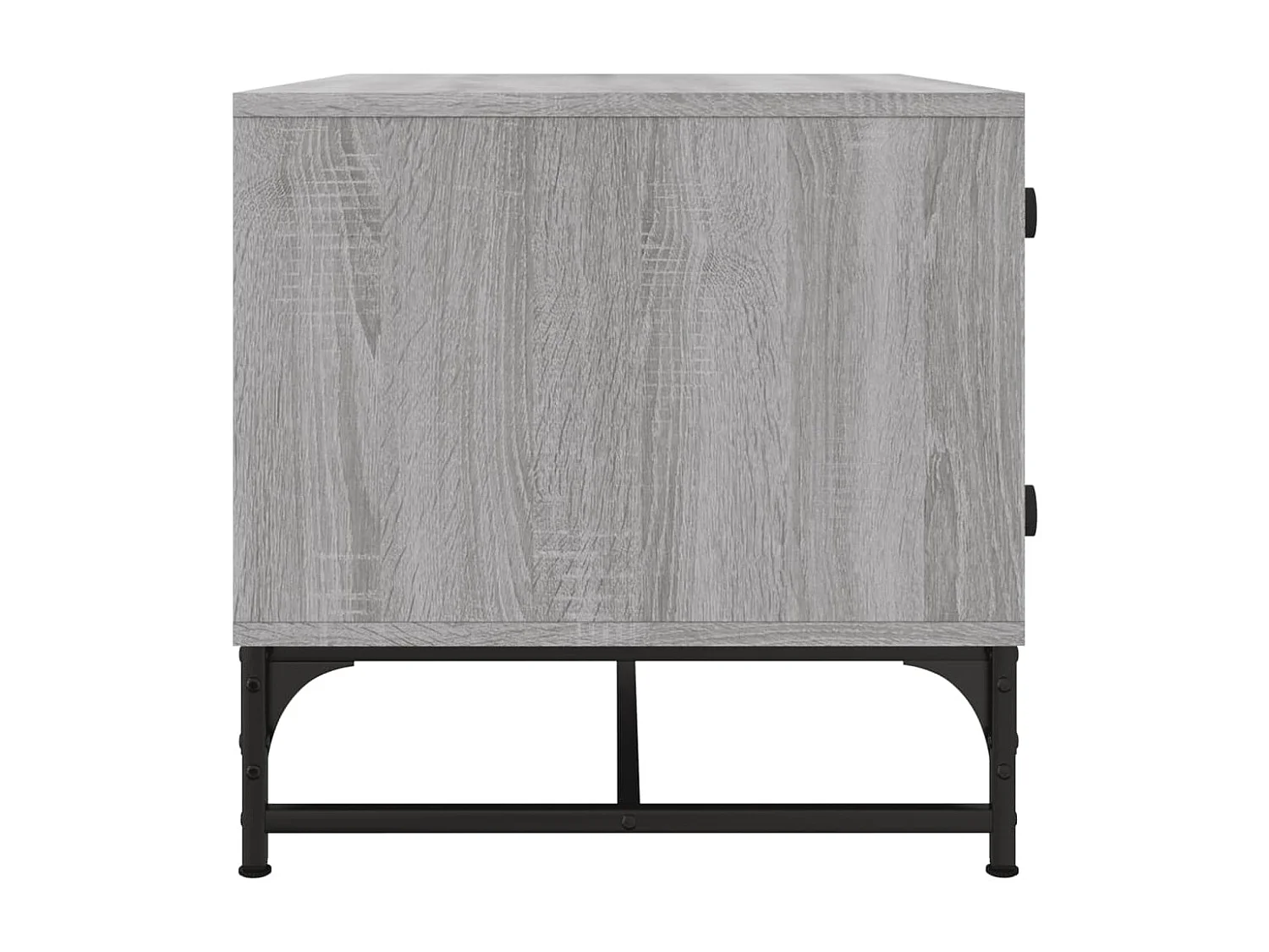 Table basse avec portes en verre sonoma gris 68,5x50x50