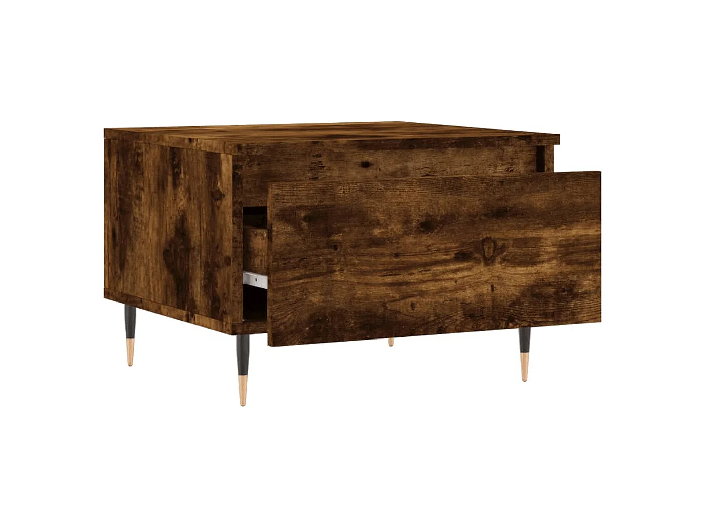 Tables basses 2 pcs chêne fumé 50x46x35 bois d'ingénierie