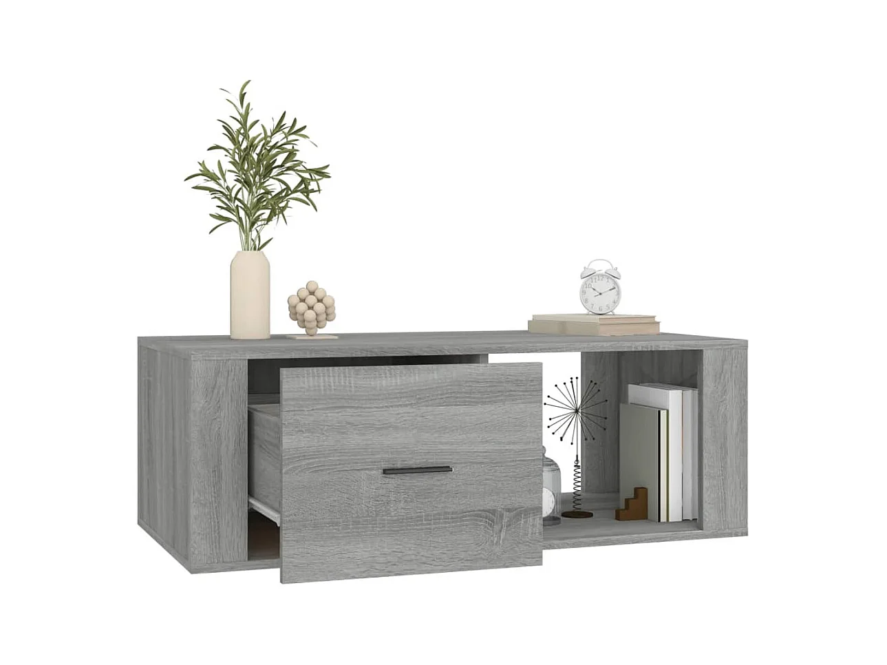 Table basse Sonoma gris 100x50,5x35 Bois d'ingénierie