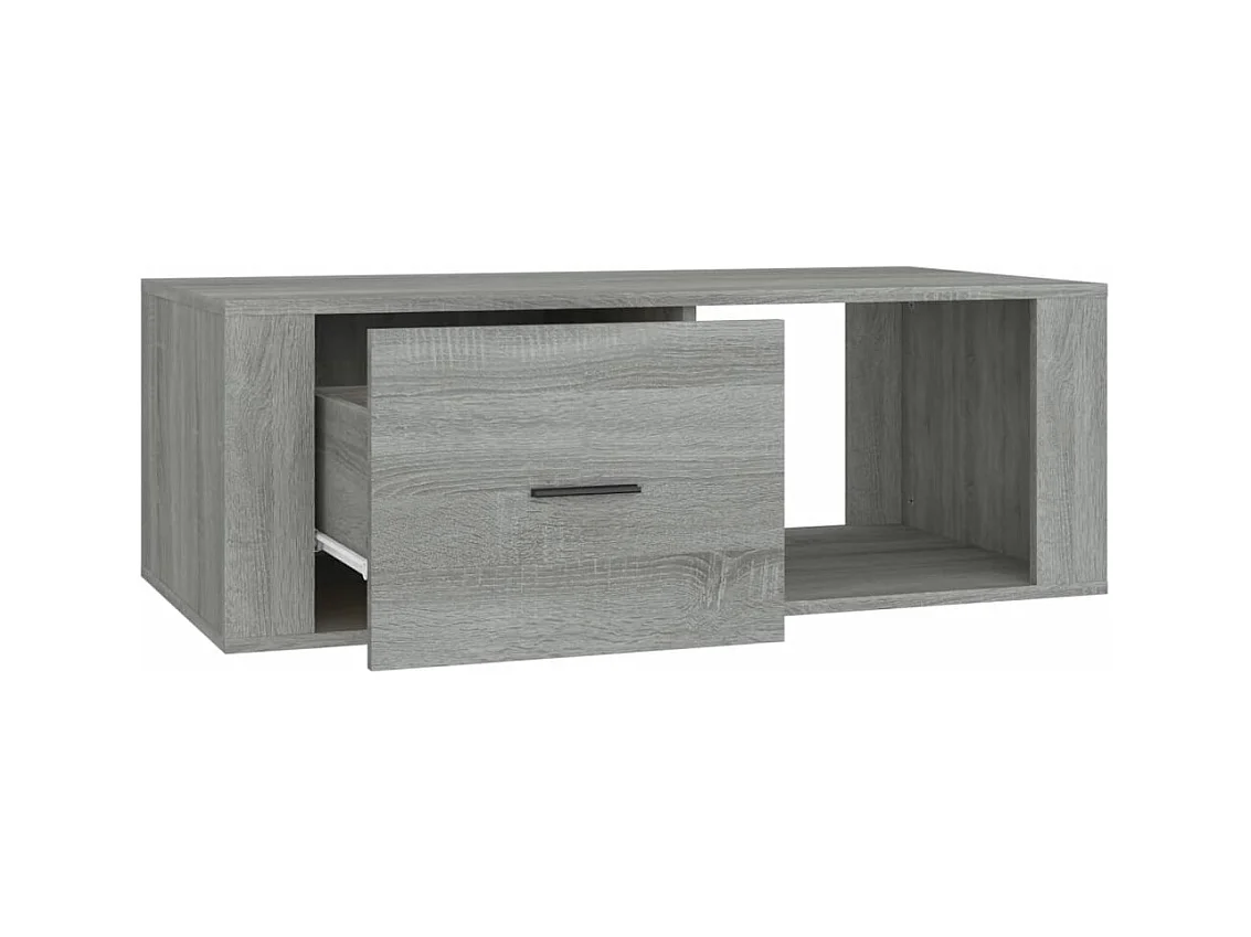 Table basse Sonoma gris 100x50,5x35 Bois d'ingénierie